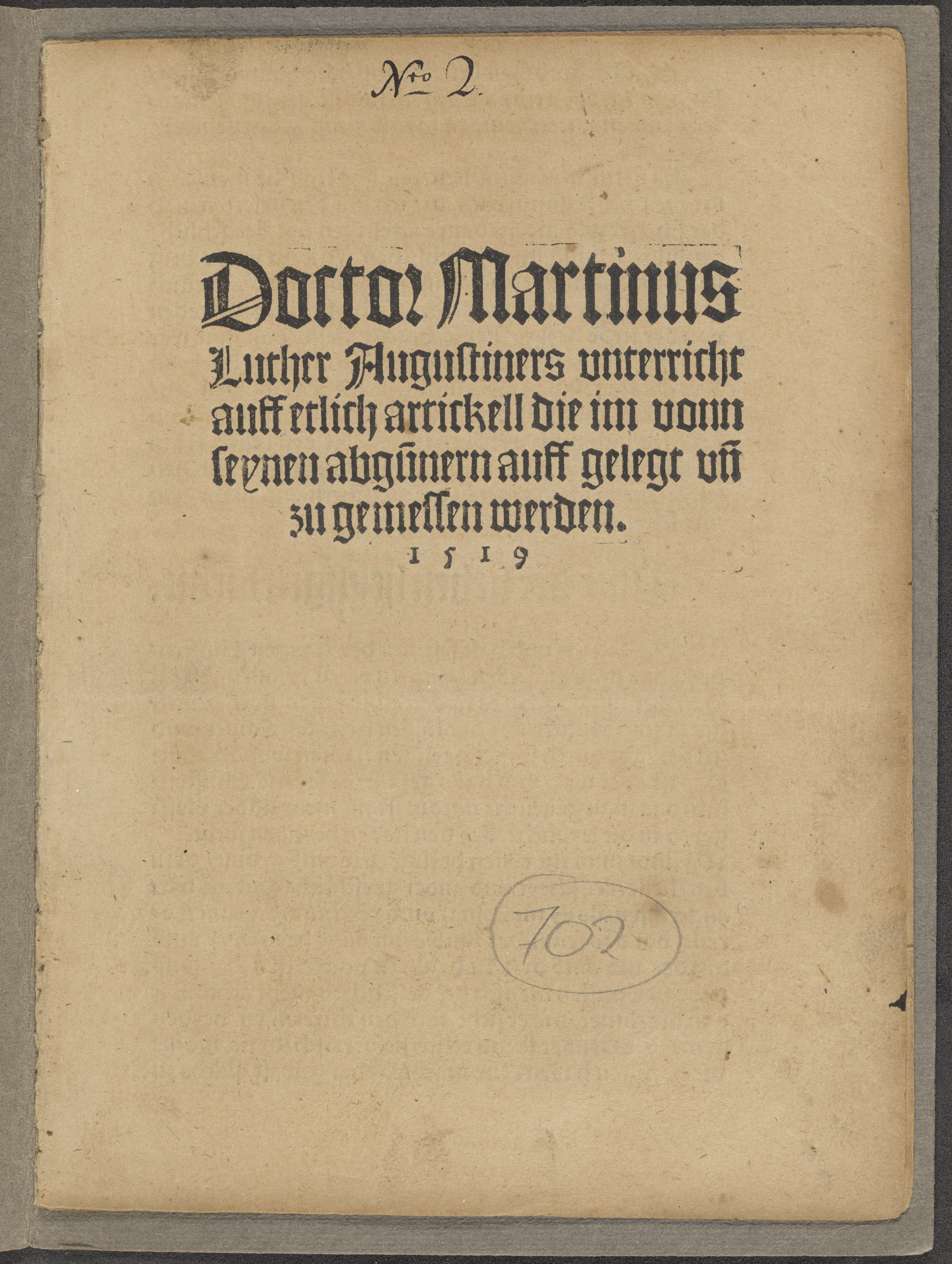Summary: Luther was persuaded by Karl von Miltitz to write this public statement as a response to certain charges brought against him by his opponents, in particular Mazzolini da Prierio. In this tract, Luther still supports the invocation of the saints, an idea which he abandoned only shortly after.
