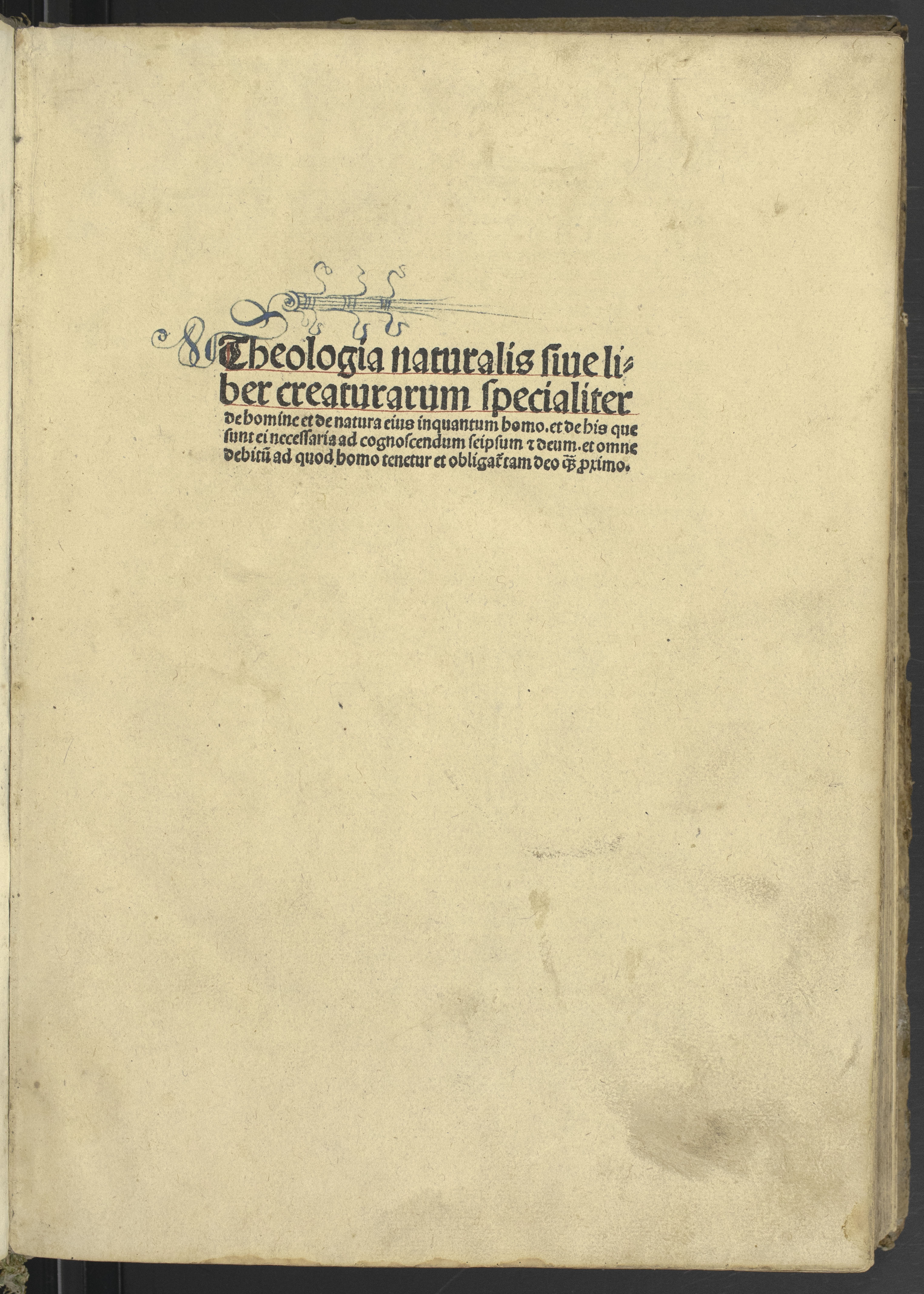 Summary: This impotant work on natural theology was written by the Catalan scholar Raymond of Sabunde 1434-1436 and was circulated widely in manuscript form before being printed in Deventer 1484-85 and reprinted numerous times. Raymond places great emphasis on reason and argues that science is not antithetical to faith but that the Bible and the book of Nature should both be seen as divine revelation.