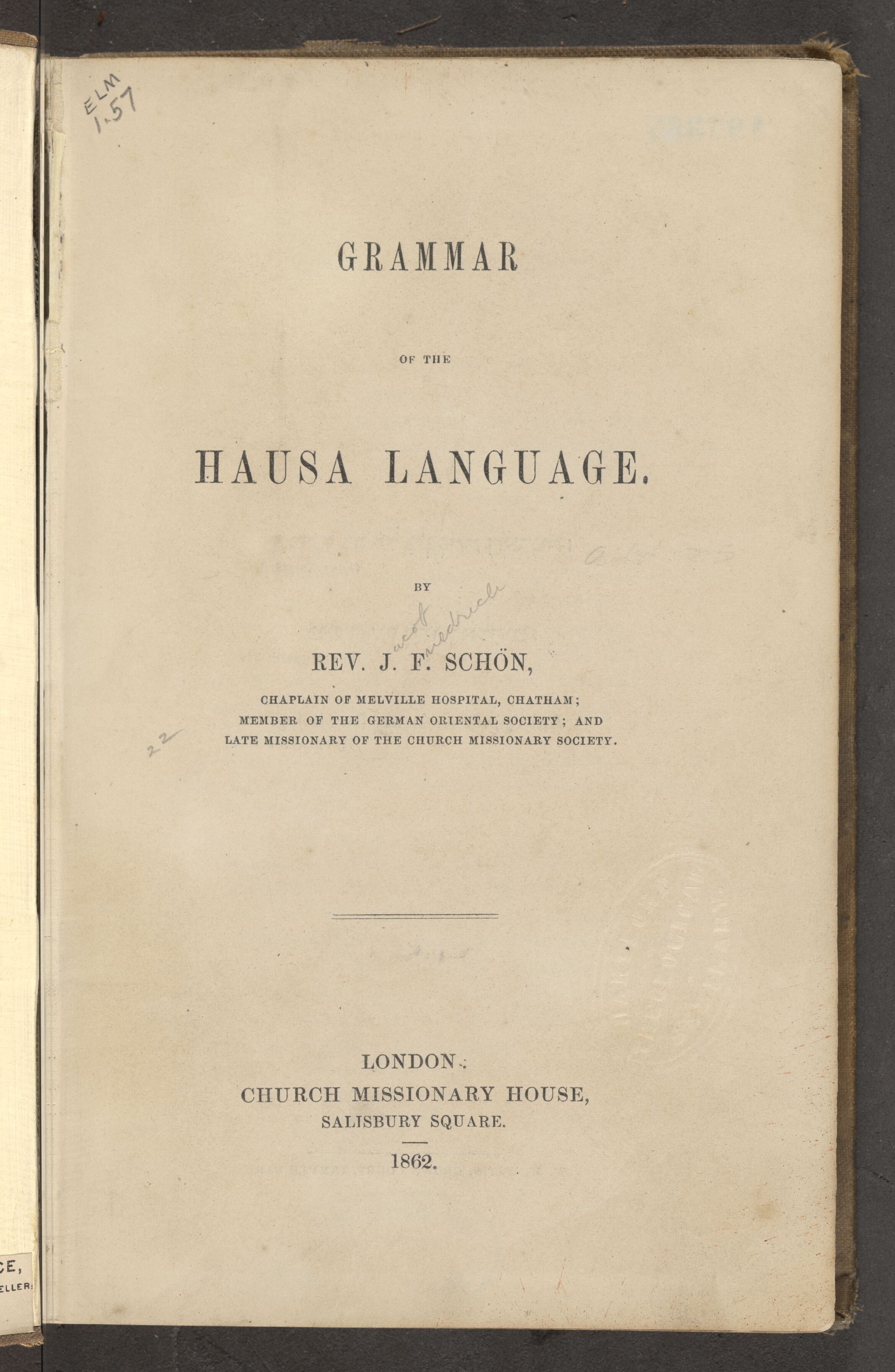 Summary: A grammar text for English speakers learning Hausa.