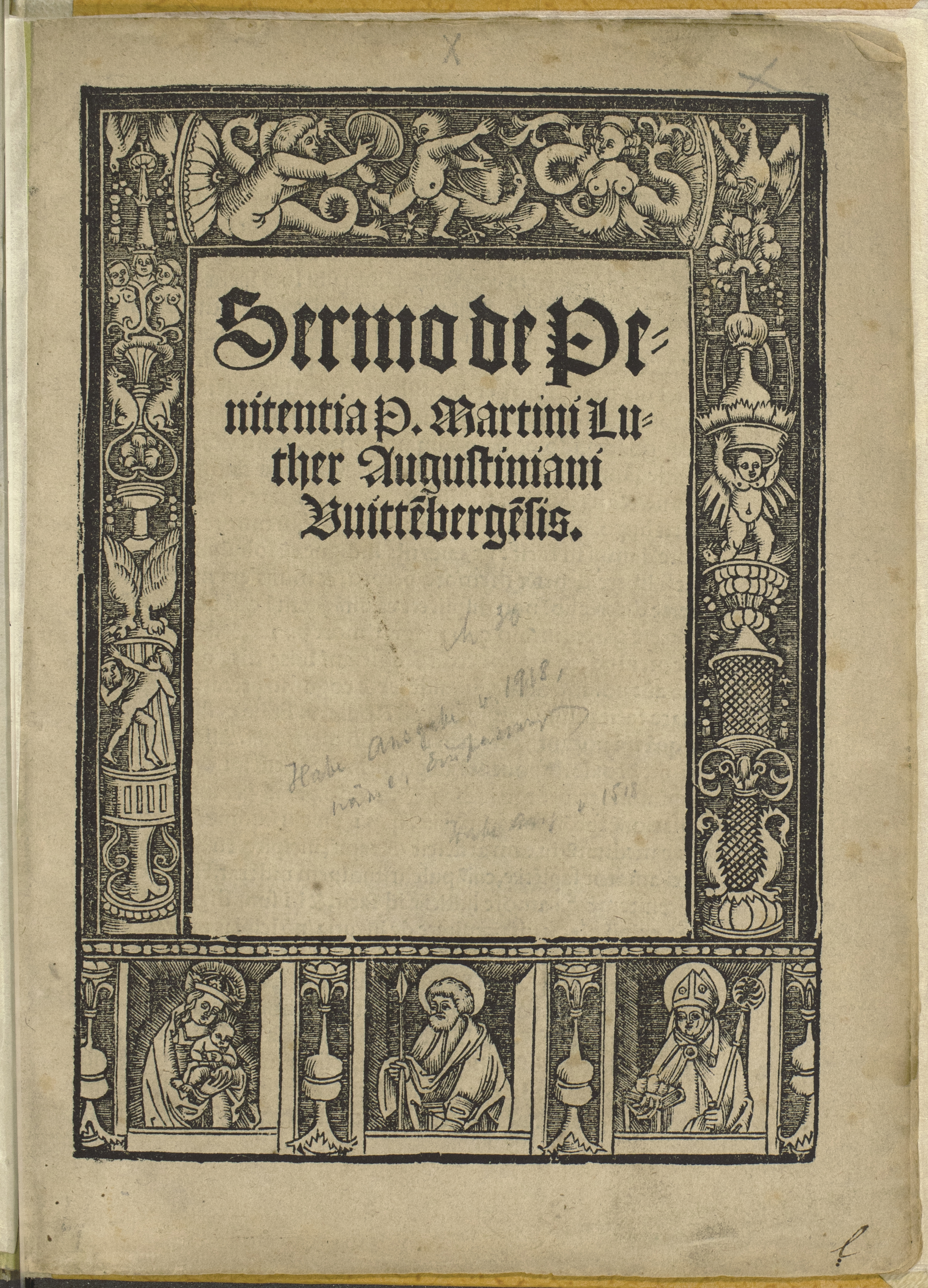 Summary: This sermon on penance was written and preached before Easter, 1518. It is a natural sequel to the sermon on Indulgences and grace, although this sermon was preached first. This is the seventh printing of the sermon.