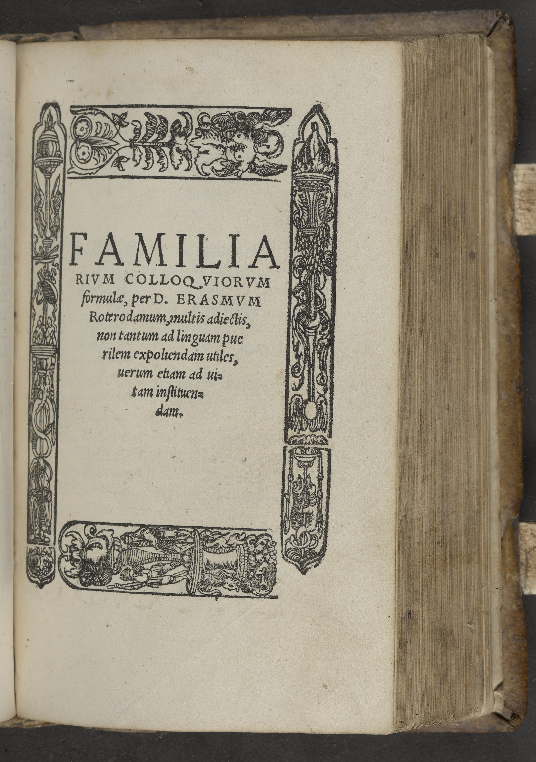 Summary: Fifth edition of Erasmus&#039; Colloquies, a collection of dialogues on Latin conversation and good behavior first published in 1518 as an excercise book for Erasmus&#039;s students.