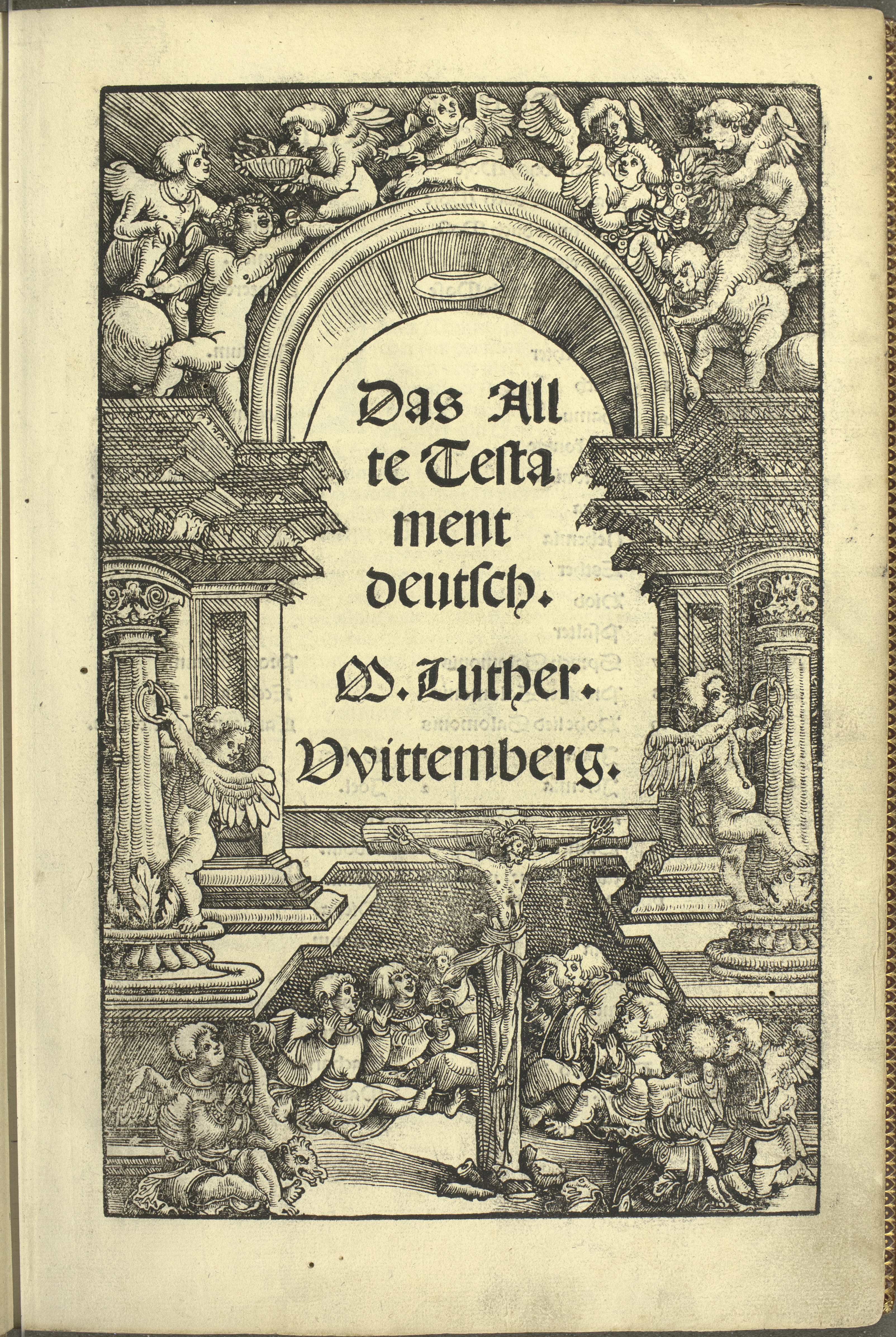 Summary: This is the first printing of the first part of Luther&#039;s translation of the Old Testament into idiomatic German. It comprises the Pentateuch, or the five Books of Moses. Scholars long believed that this edition had been destroyed by Luther&#039;s friends because of its many printing errors. This printing contains 11 full-page and six initial-figure woodcuts. The volume has been heavily annotated in an early to mid-sixteenth century hand.