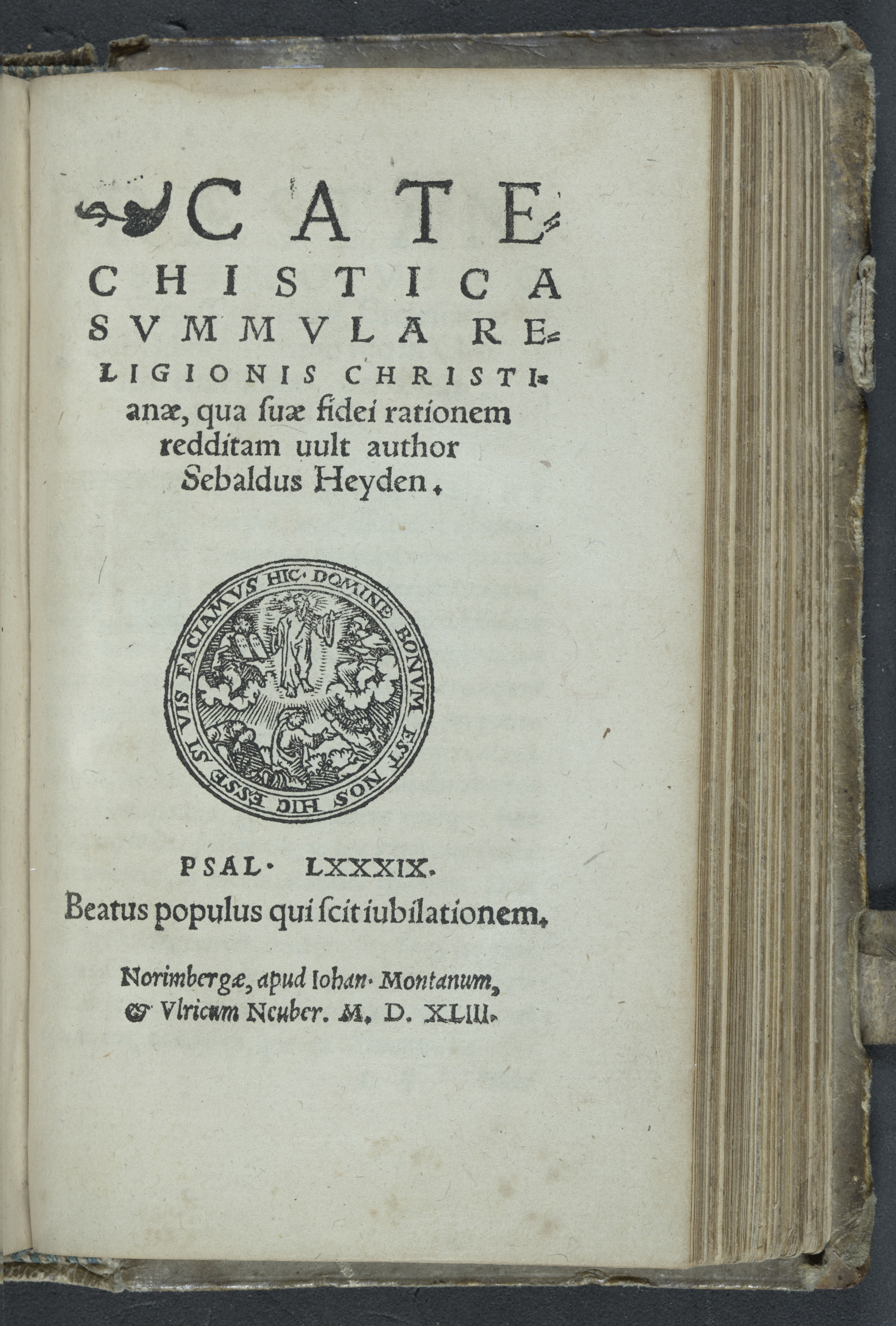 Summary: Summary-style Lutheran catechism by Sebald Heyden, a humanist scholar and educator in Nuremberg. He was well known as a poet and composer of hymns and his book &quot;De arte candendi&quot; (On the art of singing) had a significant impact on the study and teaching of music.