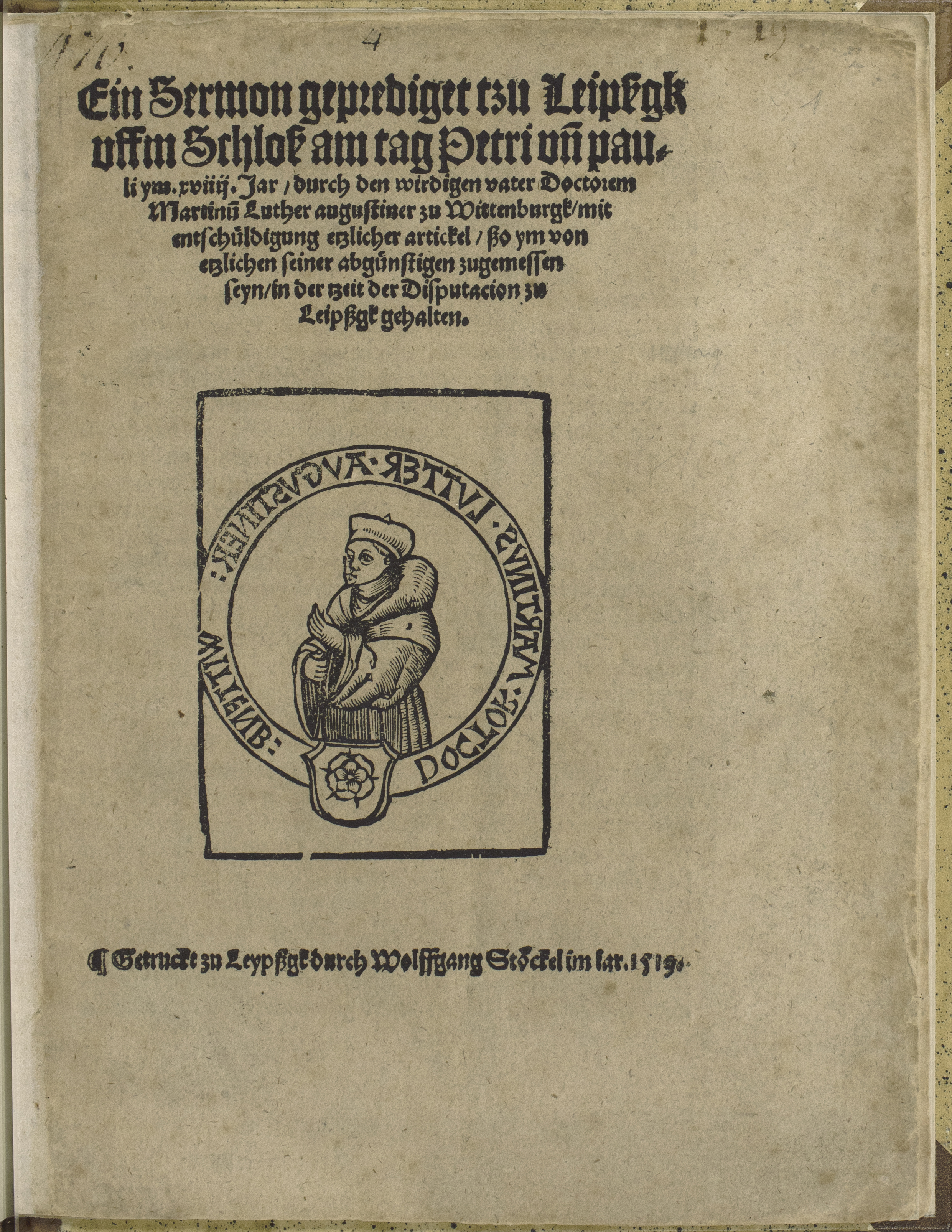 Summary: Sermon preached June 29, 1519, on text: Matthew XVI, 13-19.