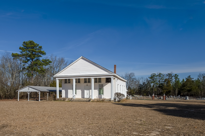 A 3D rendering of the Horeb Baptist Church building.