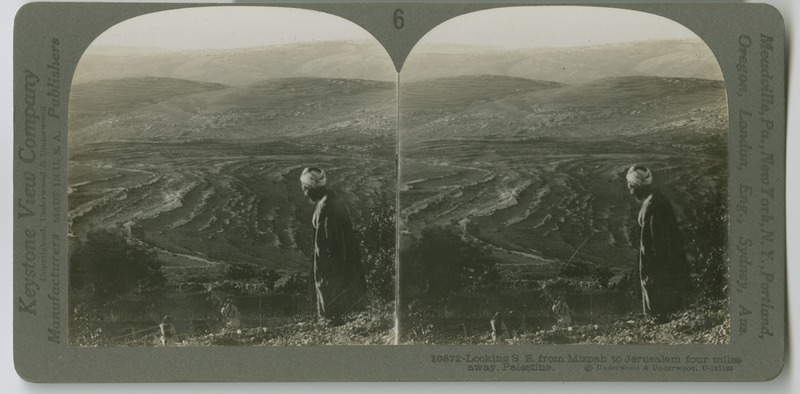 View to the Southeast from Miẓpah towards Jerusalem.