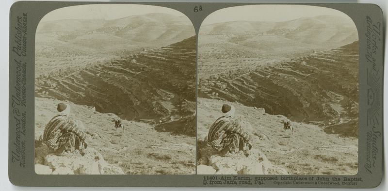 View from the Jaffa road of ʻEn Kerem (Aim Karim), the supposed birthplace of John the Baptist.