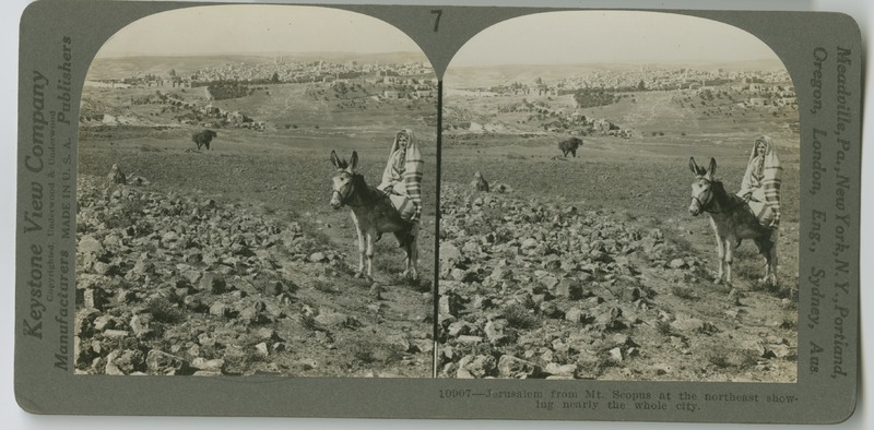 View of Jerusalem from Mount Scopus, showing the majority of the city in the background.