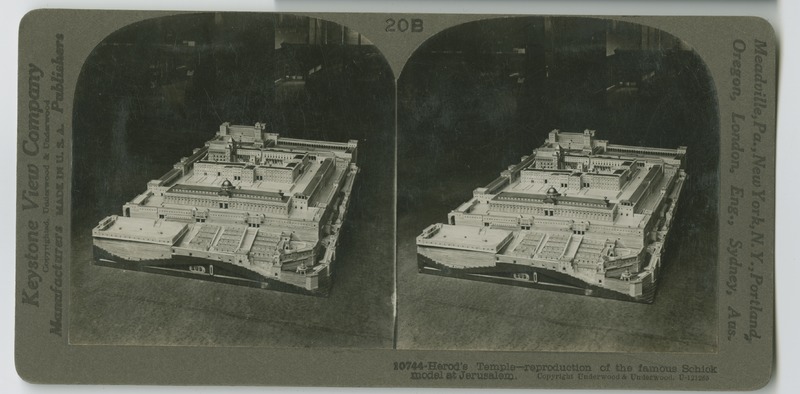 A model of Herod&#039;s Temple designed by Conrad Schick.