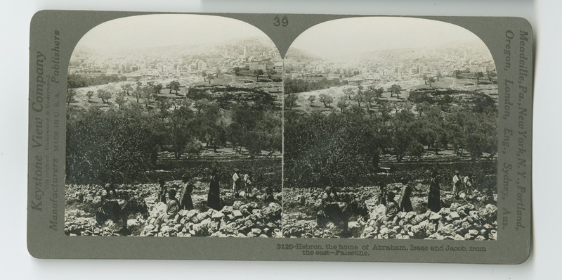View of the city of Hebron, where Abraham and his sons lived.