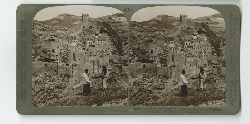 A view of the Mar Saba monastery, one of the oldest active monasteries in the world.