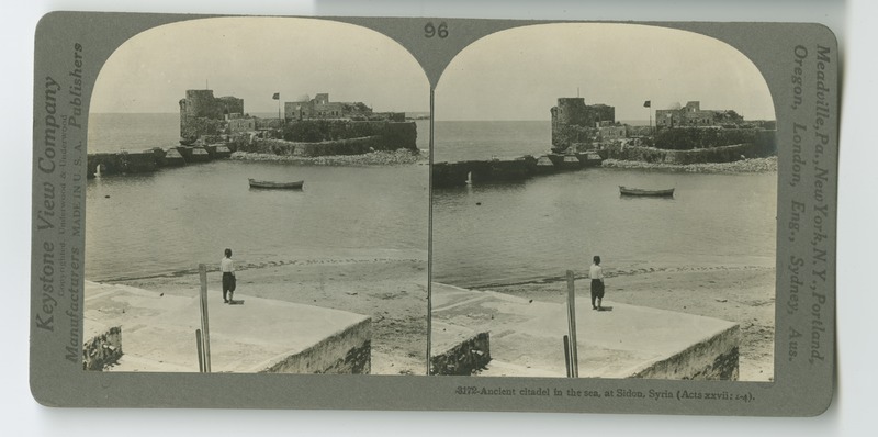 The ancient citadel set out into the Mediterranean Sea in the city of Sidon.