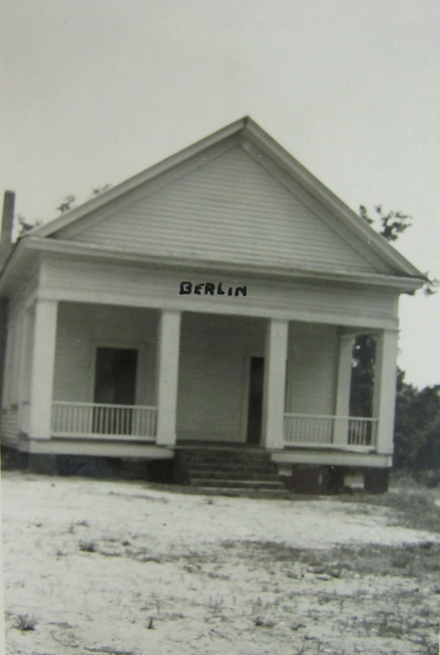 A photograph of the Berlin Methodist Church building.
