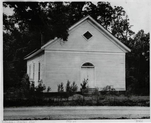 A photograph of the Bethlehem Methodist Church building in the Stilesboro Charge.