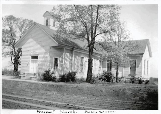 A photograph of the Prospect Church building.