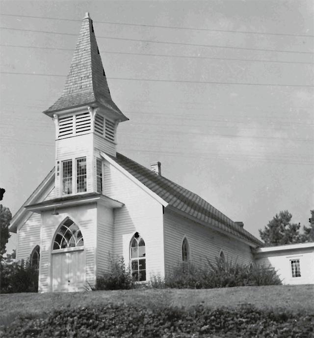 A photograph of the Tate Church building.