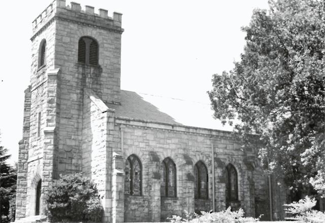 A photograph of an unidentified church building.